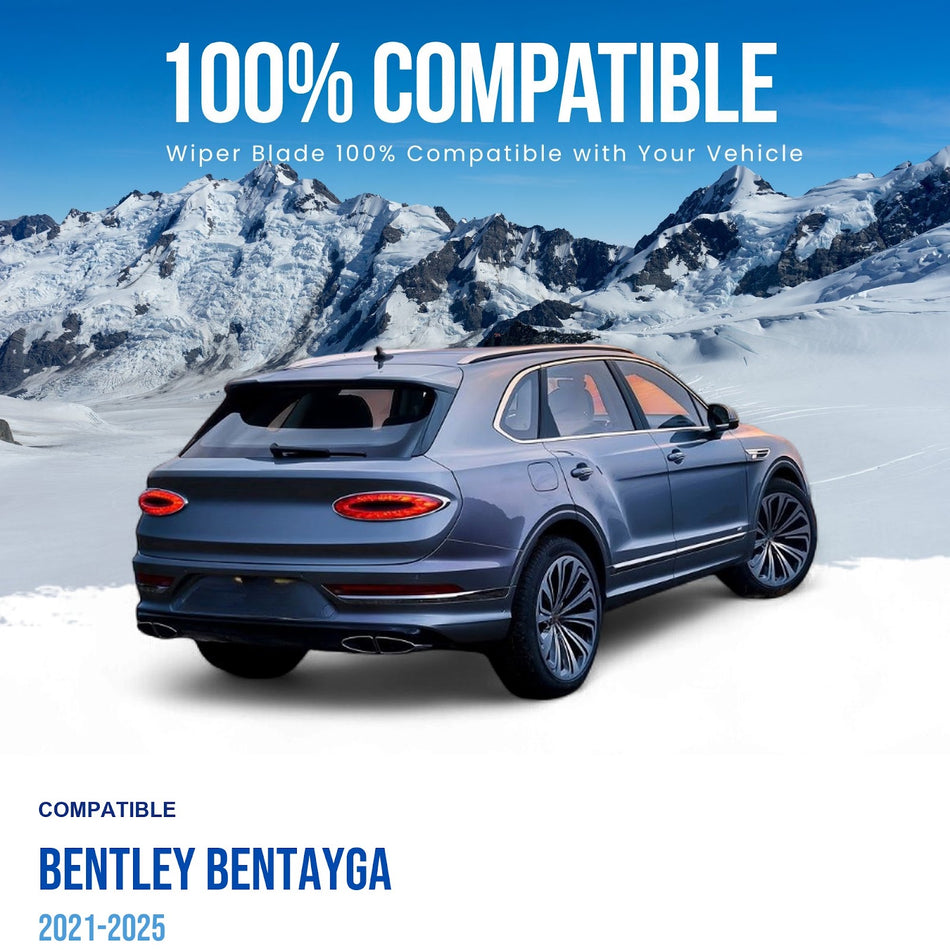 Silbak Rear Wiper Blade, Compatible with Bentley Bentayga 2021-2025, 16" (400mm) (OEM: 8K9955425)