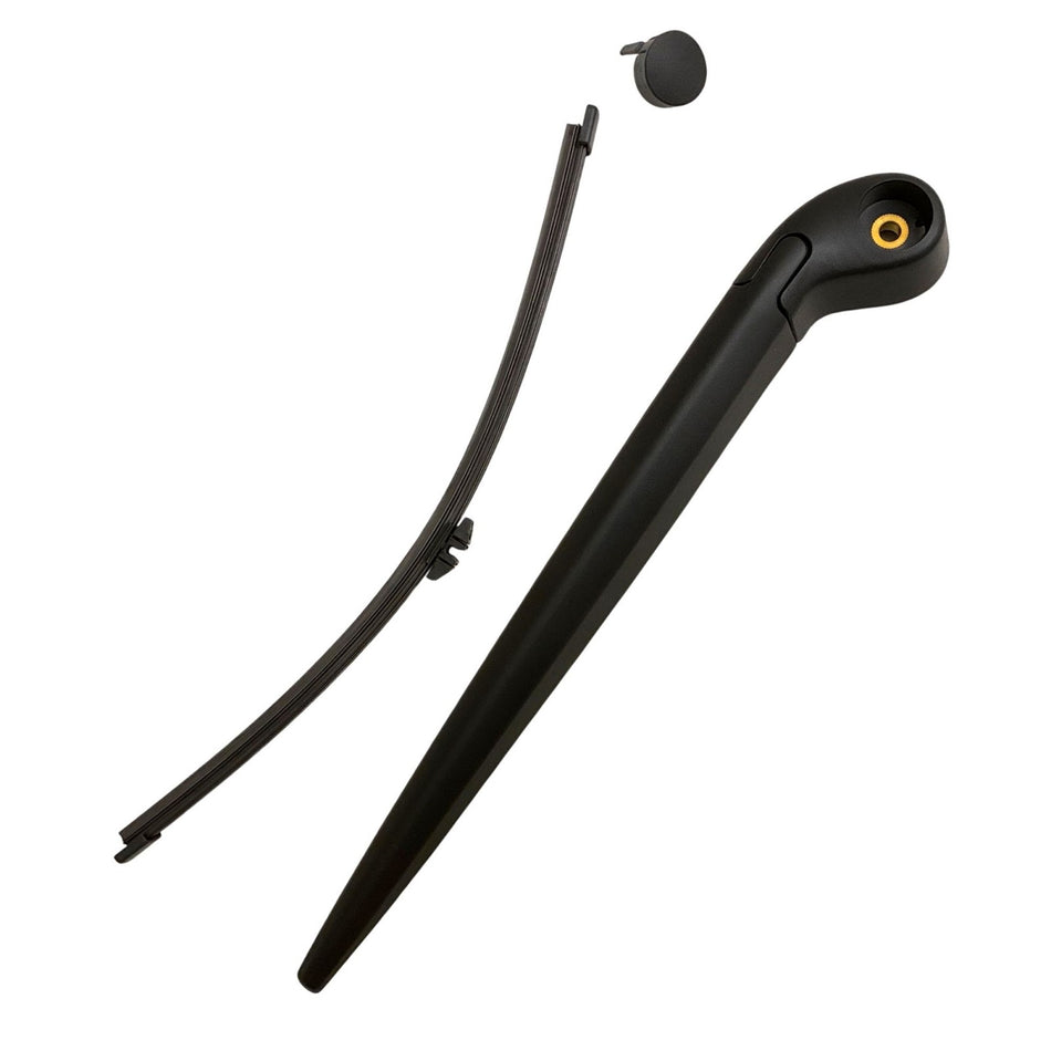 MAXTEL Rear Wiper Blade & Arm Compatible with Volvo XC60 2009-2013, 390MM (15.35 in) Black, Quick-Clip Adaptor, 100% Compatible, 1-Year Manufacturer Warranty
