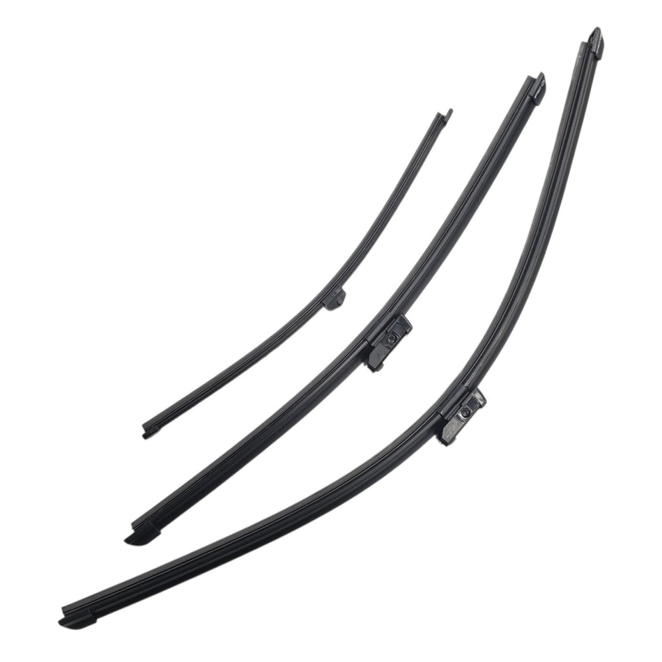 Silbak Front & Rear Wiper Blade Set, Compatible with Audi Q7 2023-2026, Driver Side 26" (650mm), Passenger Side 20" (500mm), Rear 13" (330mm)