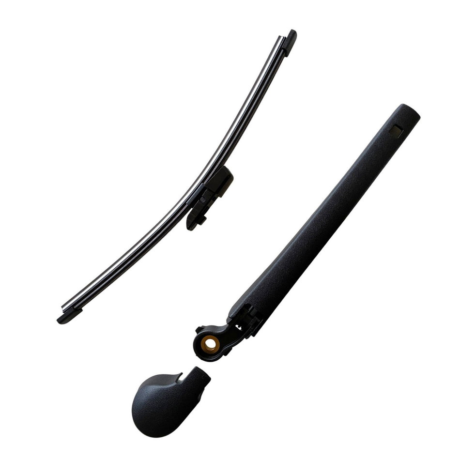 MAXTEL Rear Wiper Blade & Arm compatible with Volkswagen VW Golf HB 2015-2021, Size 285MM (11.22 in/285 mm), Quick-Clip Adaptor, Graphite-Coated Wiper Strips, 1-Year Manufacturer Warranty