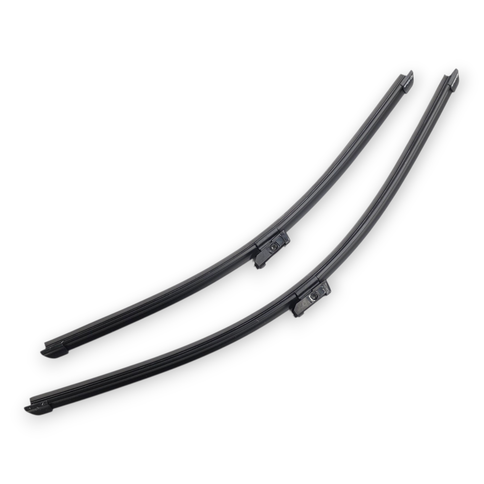 Silbak Wiper Blade Set compatible with Audi S4 2010-2015, Front, Driver Side 24" (600 mm), Passenger Side 20" (500 mm), Muson Pro Flat Blades 8K1998002A