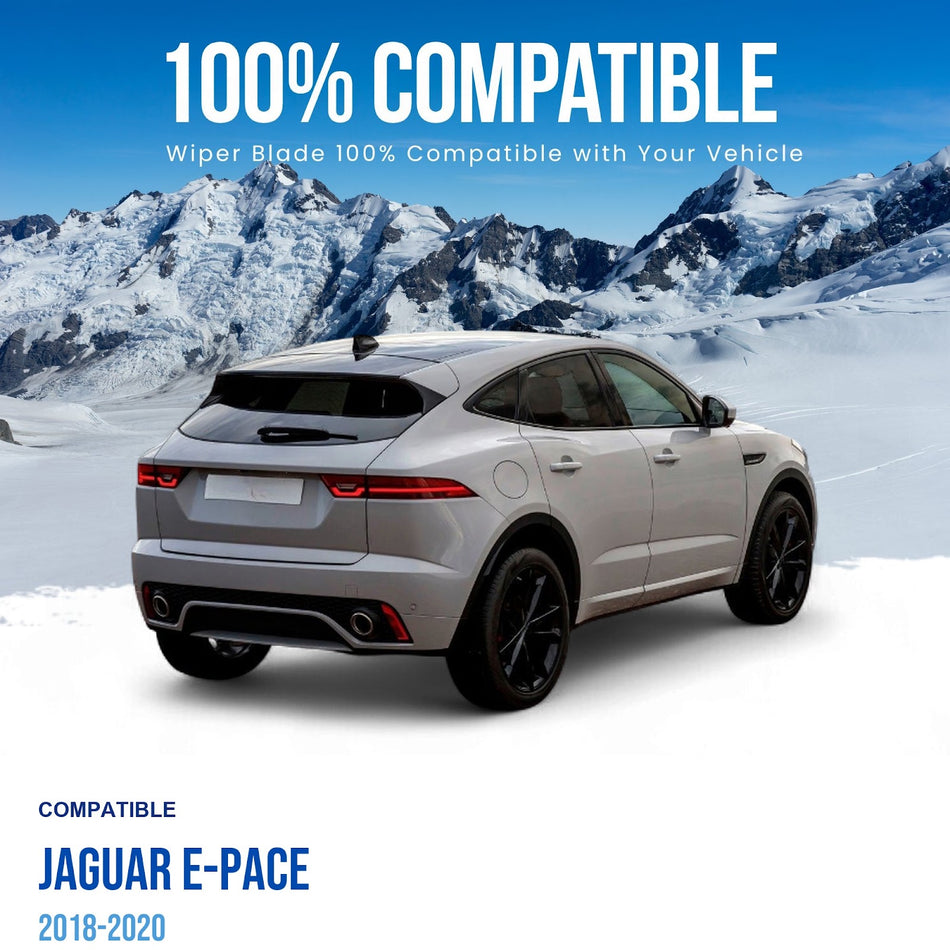 Silbak Rear Wiper Blade, Compatible with Jaguar E-Pace 2018-2020, 13" (330mm) (OEM: J9C1015)