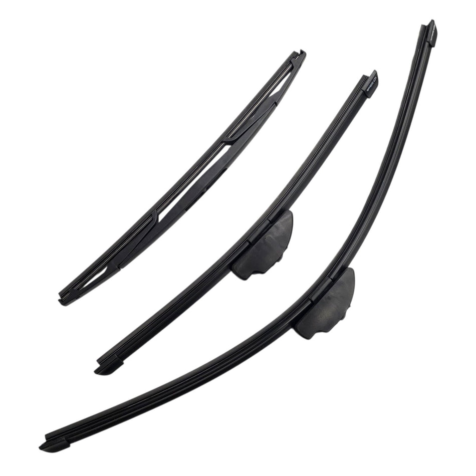 Silbak Front & Rear Wiper Blade Set, Compatible with Subaru Impreza HB Hatchback 2008-2011, Driver Side 24" (600mm), Passenger Side 16" (400mm), Rear 14" (350mm)