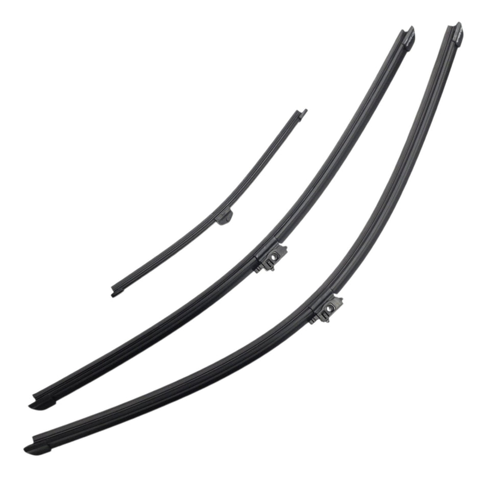 Silbak Front & Rear Wiper Blade Set, Compatible with Mercedes-Benz GLS 2020-2023, Driver Side 26" (650mm), Passenger Side 22" (550mm), Rear 11" (280mm) (OEM: A1678209201)