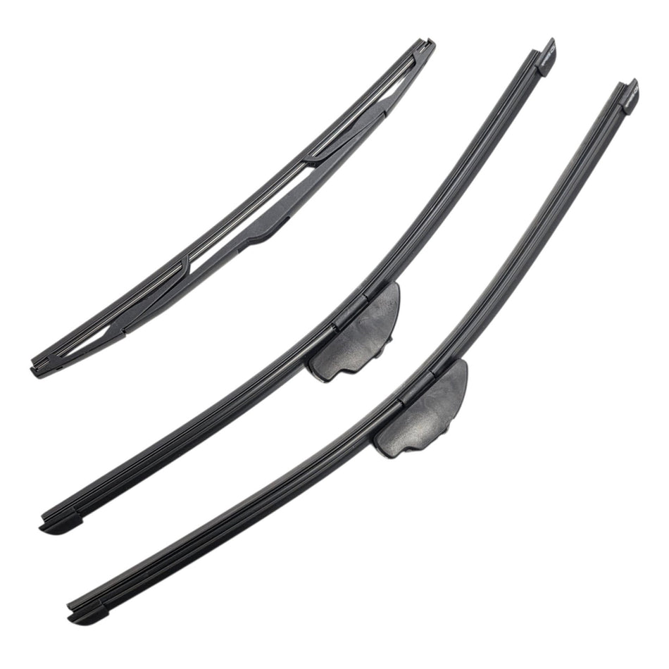 Silbak Front & Rear Wiper Blade Set, Compatible with Mazda 3 HB Hatchback 2006-2009, Driver Side 21" (530mm), Passenger Side 19" (480mm), Rear 14" (350mm)