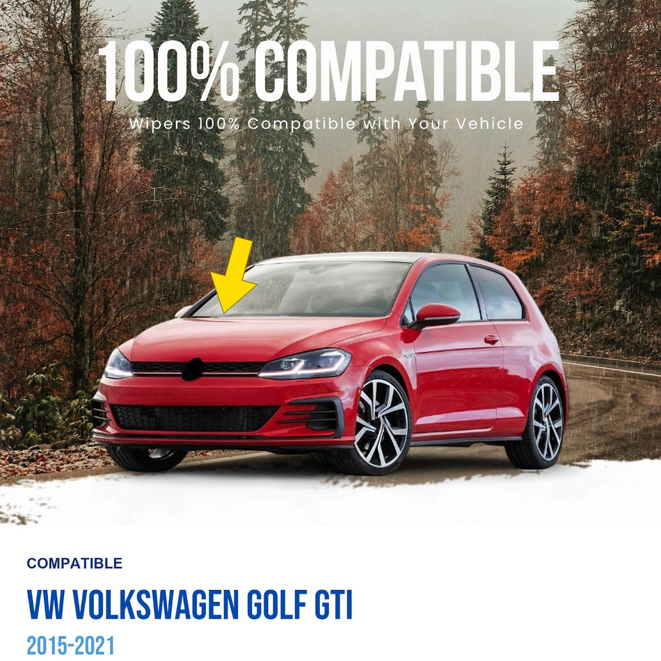 MAXTEL Front Wiper Arm, Compatible with VW Volkswagen Golf GTI 2015-2021