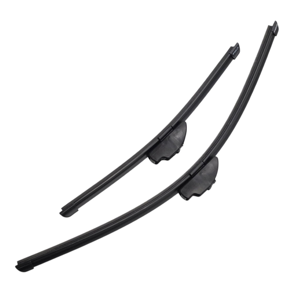 Silbak Muson Pro Flat Wiper Blades Compatible with Nissan Pathfinder R52 2013-2020 Front Driver Side 26 in (650 mm) Passenger Side 17 in (430 mm) 2-Piece Set