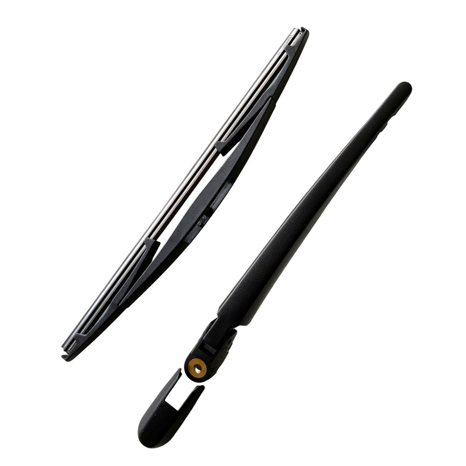 MAXTEL Rear Wiper Blade & Arm Compatible with Mitsubishi Outlander 2008-2012, 12 inch (305 mm) Black, 1-Year Manufacturer Warranty