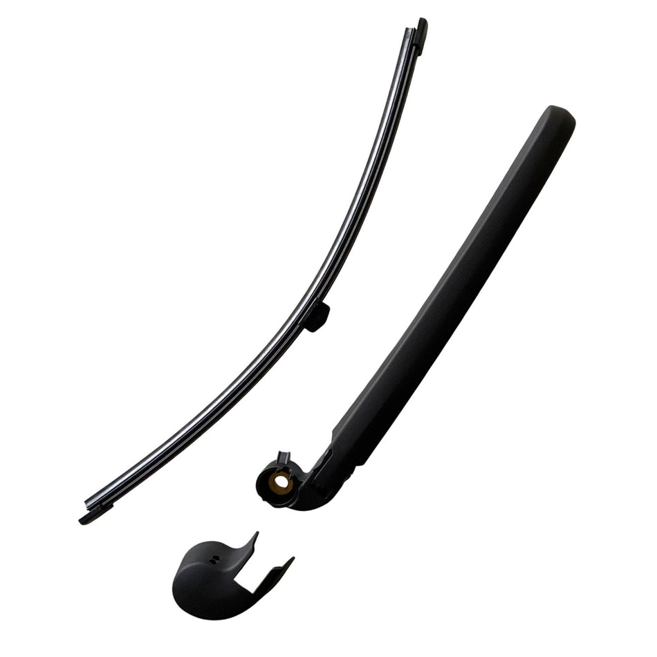 MAXTEL Rear Wiper Blade & Arm Compatible with Volkswagen Touareg 2011-2014, 360 mm (14.17 in), 100% Compatible, Quick-Clip Adaptor, Black, 1-Year Manufacturer Warranty
