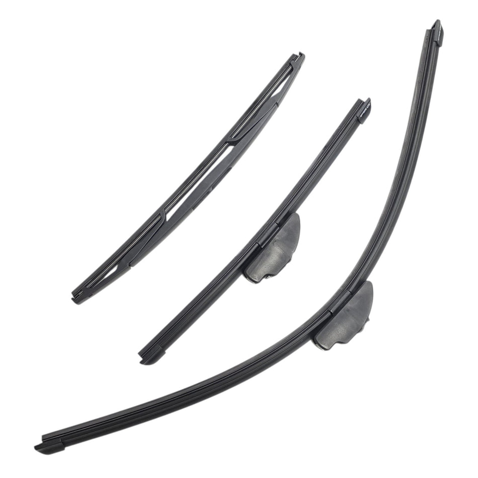 Silbak Front & Rear Wiper Blade Set, Compatible with Honda Fit 2015-2020, Driver Side 26" (650mm), Passenger Side 14" (350mm), Rear 14" (350mm)