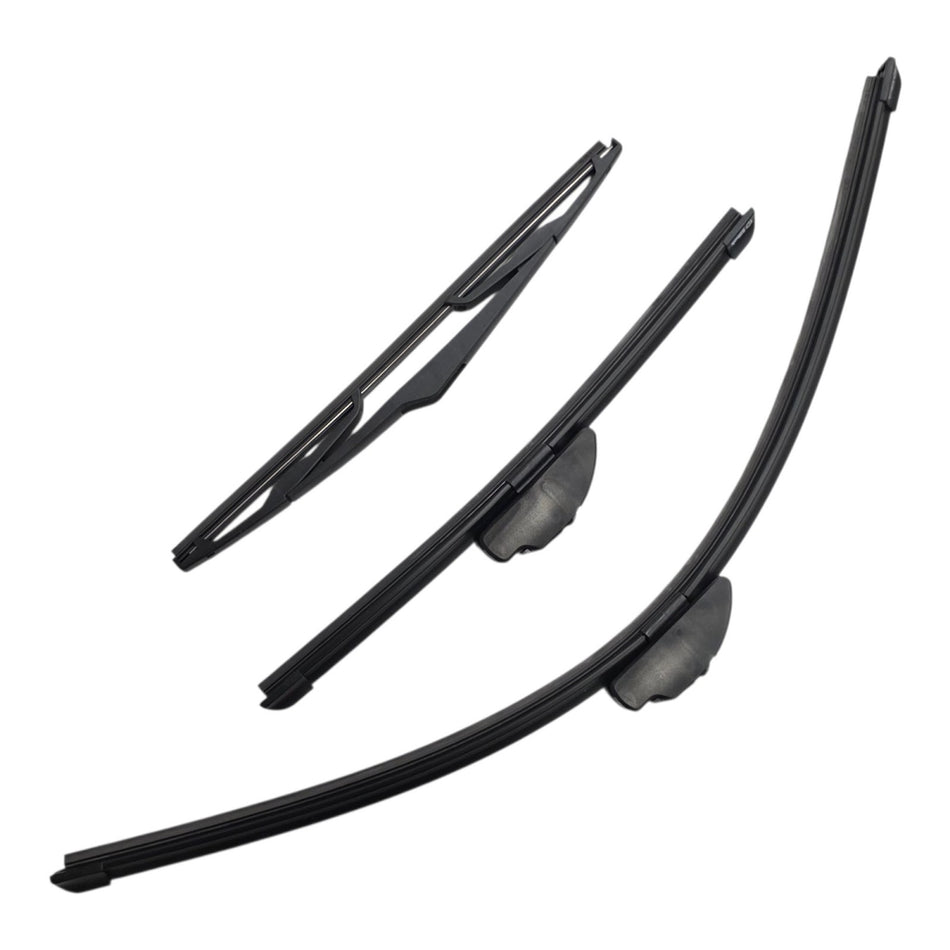 Silbak Front & Rear Wiper Blade Set, Compatible with Kia Sorento 2016-2020, Driver Side 26" (650mm), Passenger Side 16" (400mm), Rear 12" (300mm) (OEM: 983502W100)