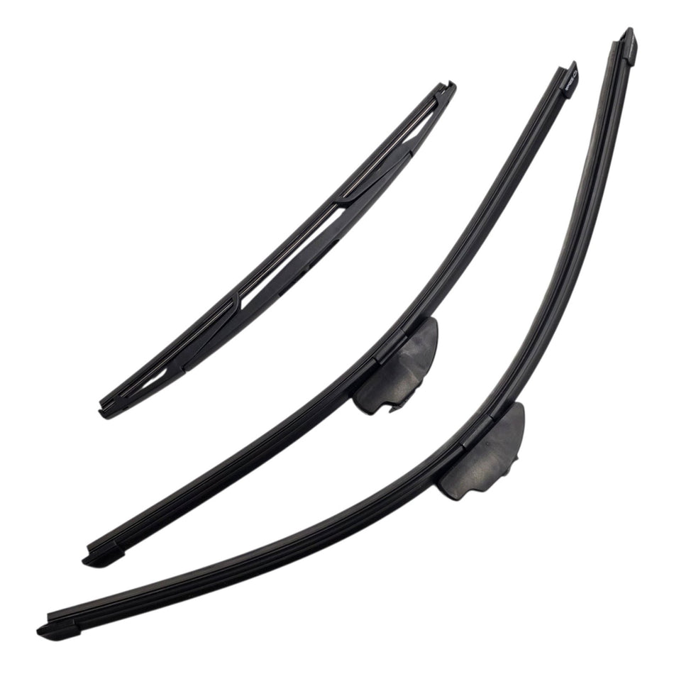 Silbak Front & Rear Wiper Blade Set, Compatible with Subaru Tribeca 2008-2014, Driver Side 26" (650mm), Passenger Side 20" (500mm), Rear 14" (350mm)