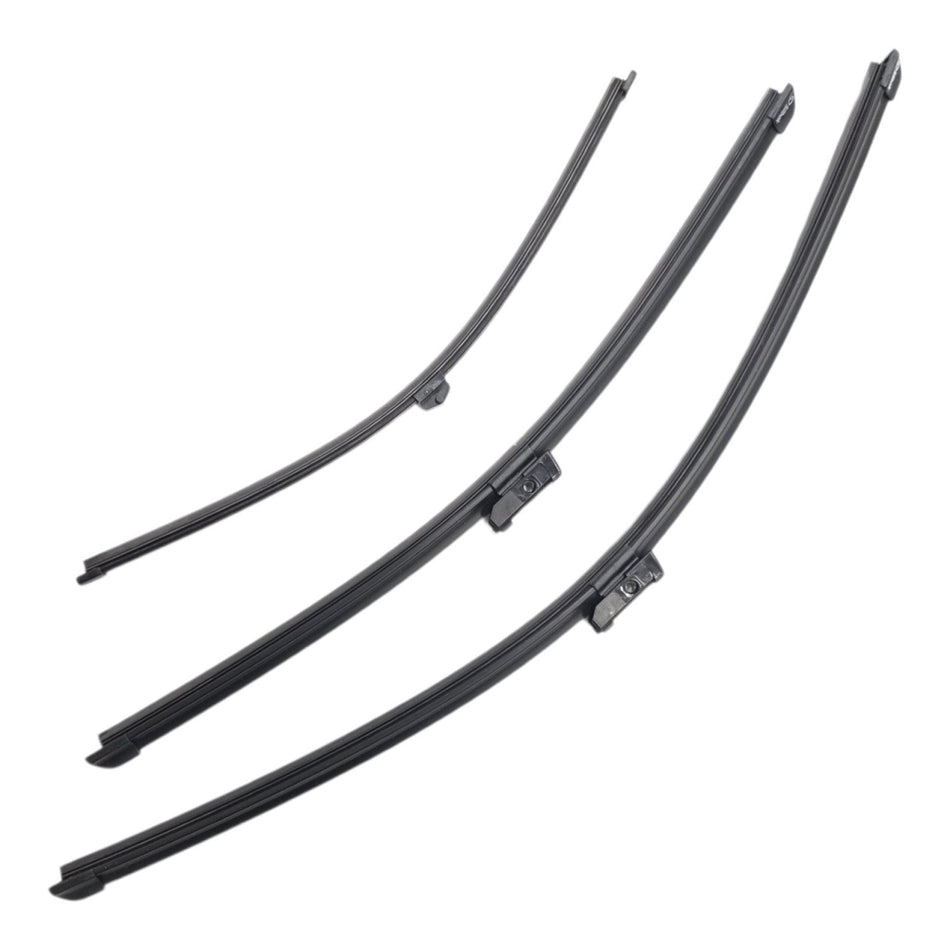 Silbak Front & Rear Wiper Blade Set, Compatible with Audi Q8 2019-2023, Driver Side 25" (635mm), Passenger Side 20" (500mm), Rear 16" (400mm) (OEM: 4M8998002)
