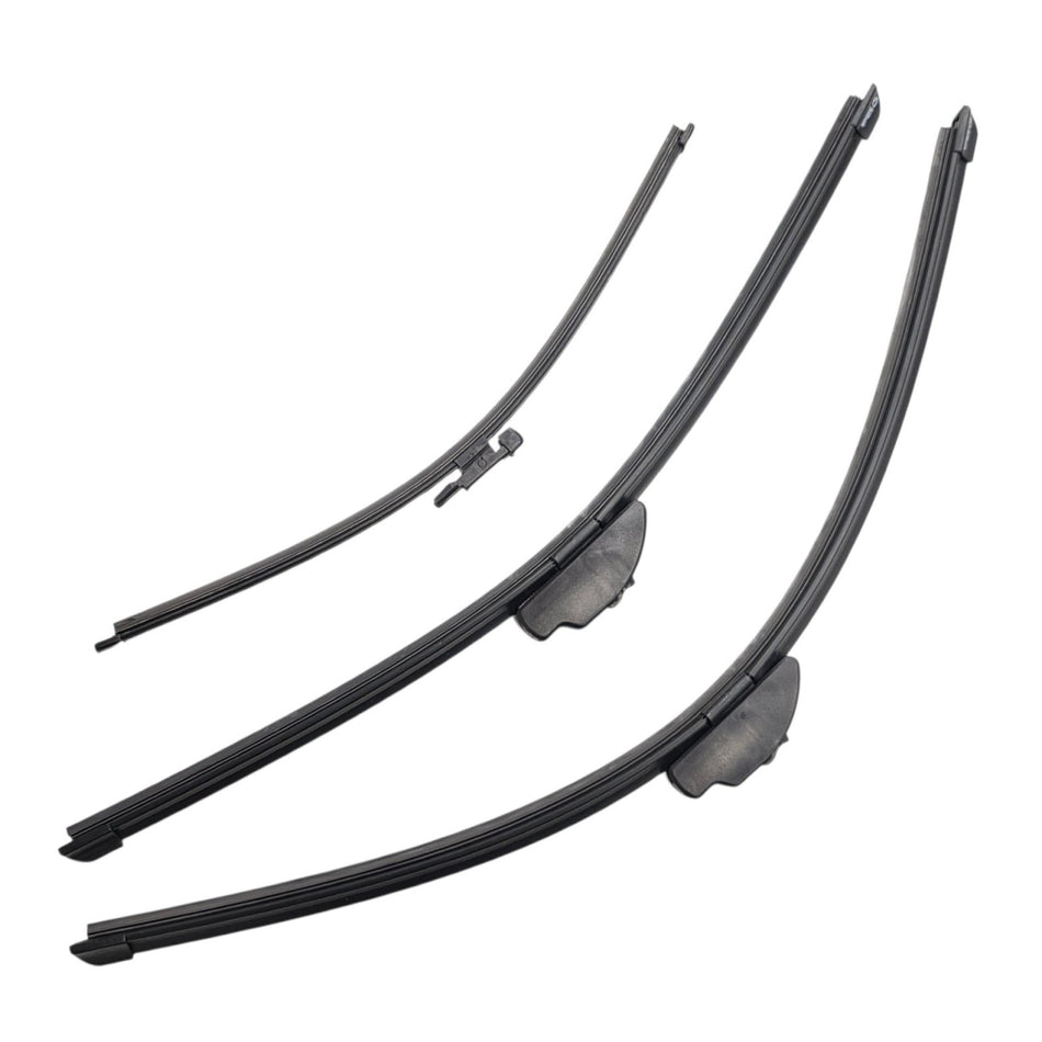 Silbak Front & Rear Wiper Blade Set, Compatible with Range Rover L405 2013-2016, Driver Side 24" (600mm), Passenger Side 20" (500mm), Rear 16" (400mm) (OEM: LR033029)