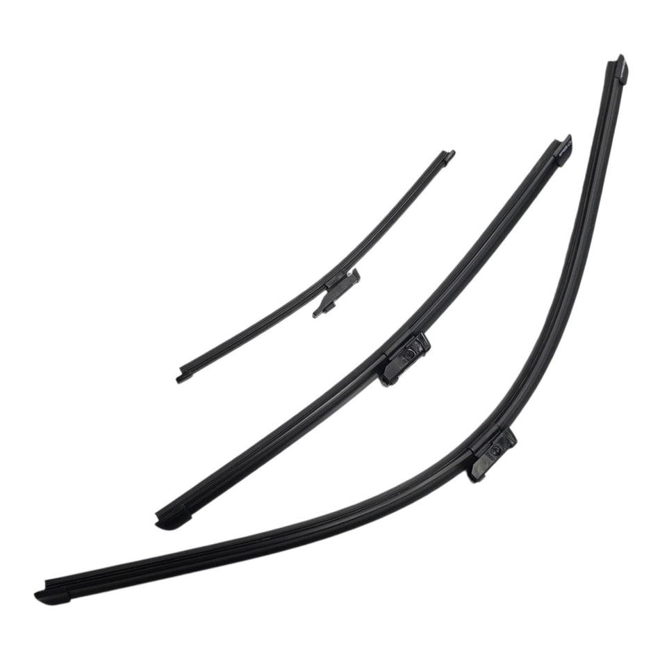 Silbak Front & Rear Wiper Blade Set, Compatible with VW Volkswagen ID.4 2021-2026, Driver Side 28" (700mm), Passenger Side 18" (450mm), Rear 11" (280mm) (OEM: 11K998001)