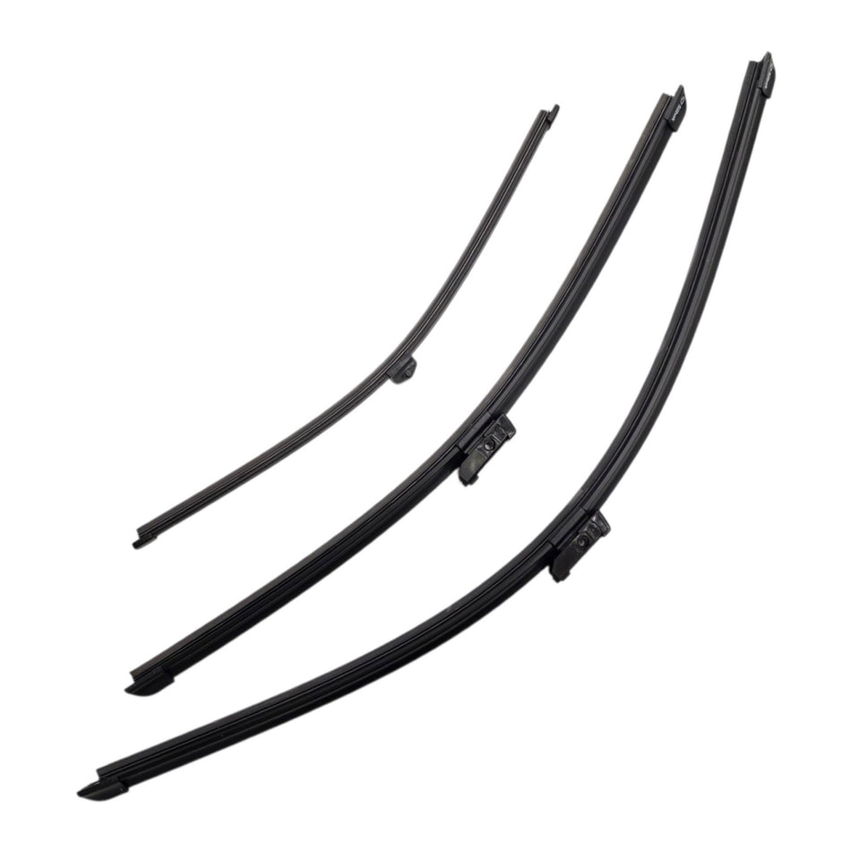 Silbak Front & Rear Wiper Blade Set, Compatible with Audi Q7 2025-2026, Driver Side 26" (650mm), Passenger Side 20" (500mm), Rear 15" (380mm) (OEM: 4M1998002)