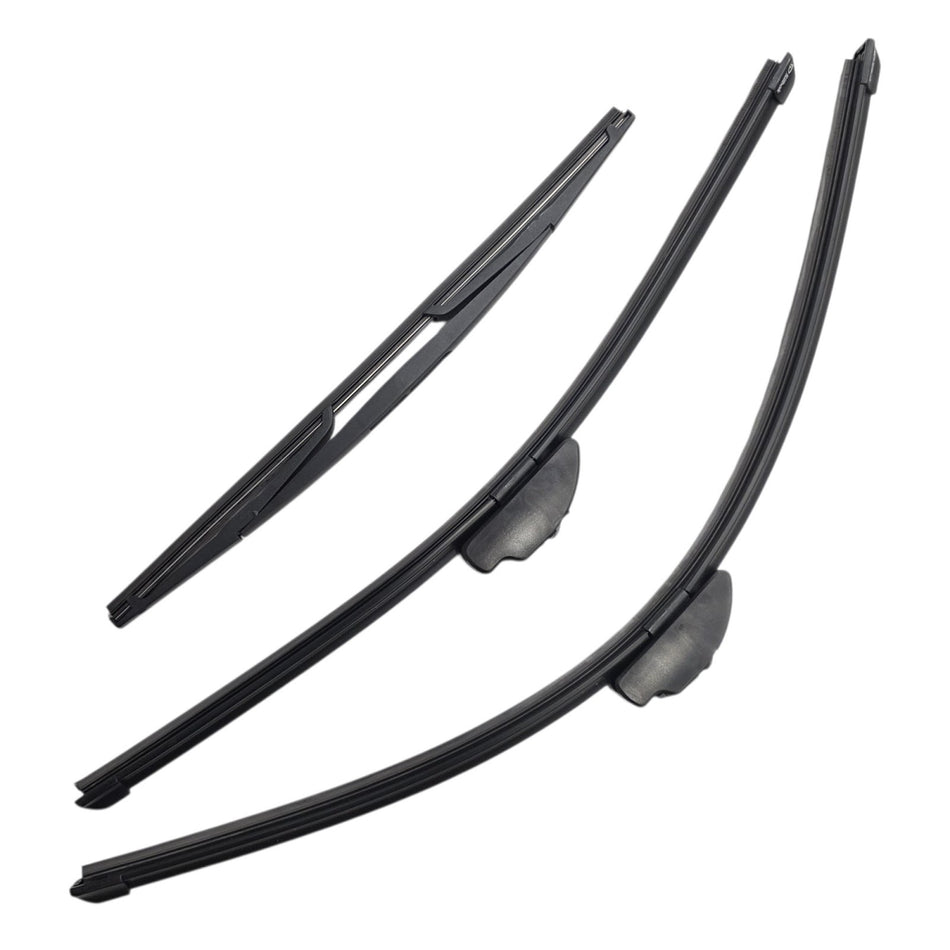 Silbak Front & Rear Wiper Blade Set, Compatible with Honda Passport 2019-2021, Driver Side 26" (650mm), Passenger Side 23" (580mm), Rear 15" (380mm)
