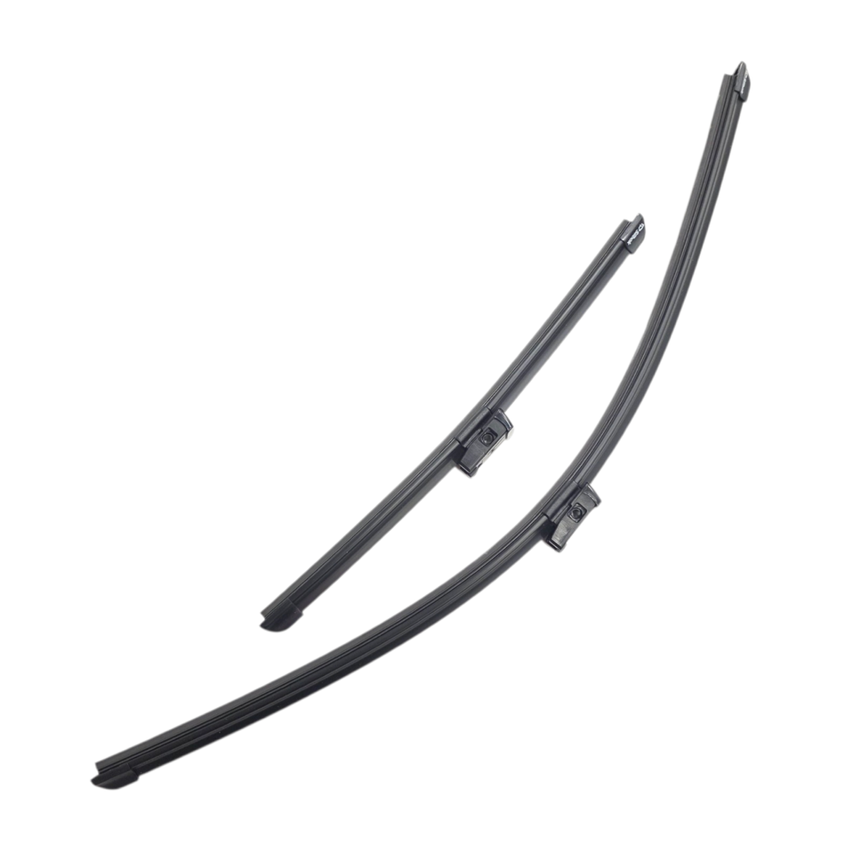 Silbak Muson Pro Flat Windshield Wiper Blades Compatible with Fiat 500L 2013-2022 Front Set of Two Driver Side 26 in 650 mm, Passenger side 14 in 350 mm