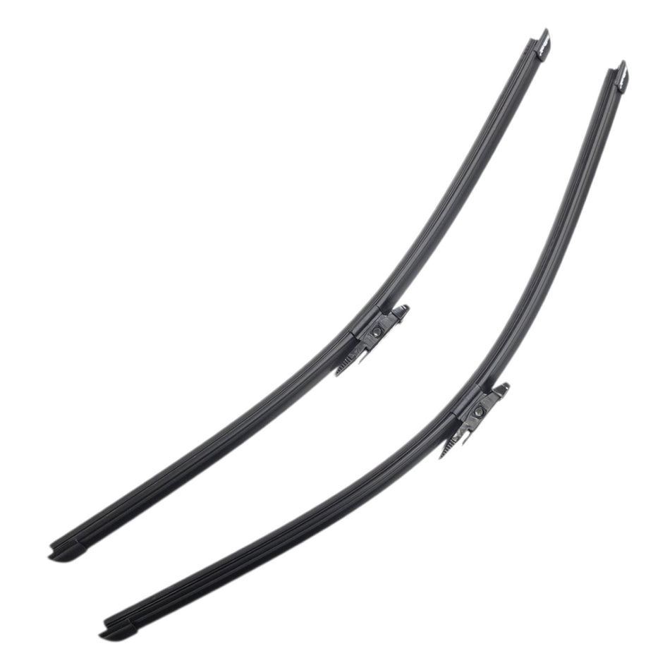 Silbak Muson Pro Flat Wiper Blade Set Compatible with Smart Fortwo 2007-2014, Driver Side 23 in (580 mm) Passenger Side 21 in (530 mm) A4518240426
