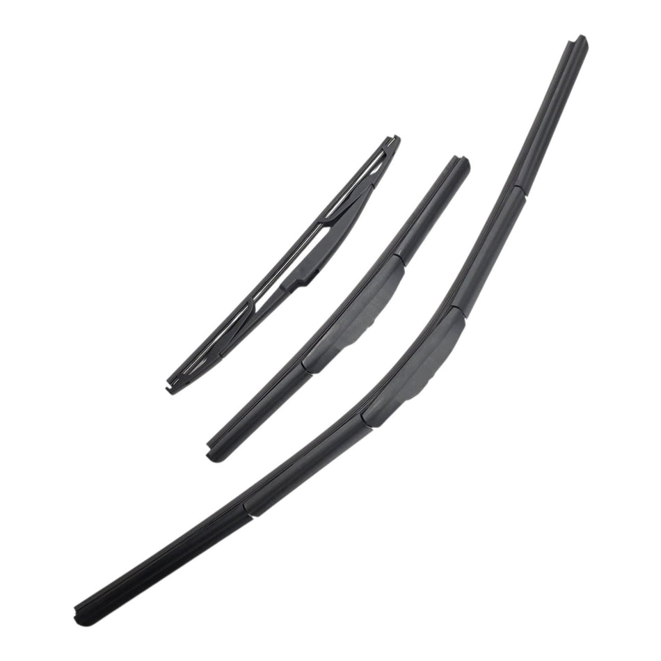 Silbak Front & Rear Wiper Blade Set, Compatible with Toyota Corolla HB Hatchback 2023-2027, Driver Side 28" (700mm), Passenger Side 14" (350mm), Rear 12" (300mm) (OEM: 8522212B00)