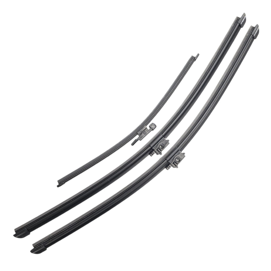 Silbak Front & Rear Wiper Blade Set, Compatible with Mercedes-Benz GLC 2016-2019, Driver Side 22" (550mm), Passenger Side 22" (550mm), Rear 13" (330mm) (OEM: A2058205700)