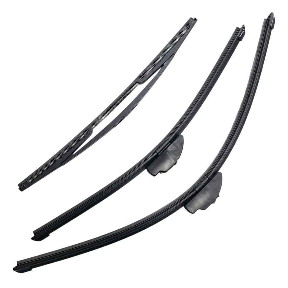 Silbak Front & Rear Wiper Blade Set, Compatible with Dodge Grand Caravan 2008-2009, Driver Side 26" (650mm), Passenger Side 20" (500mm), Rear 16" (400mm)