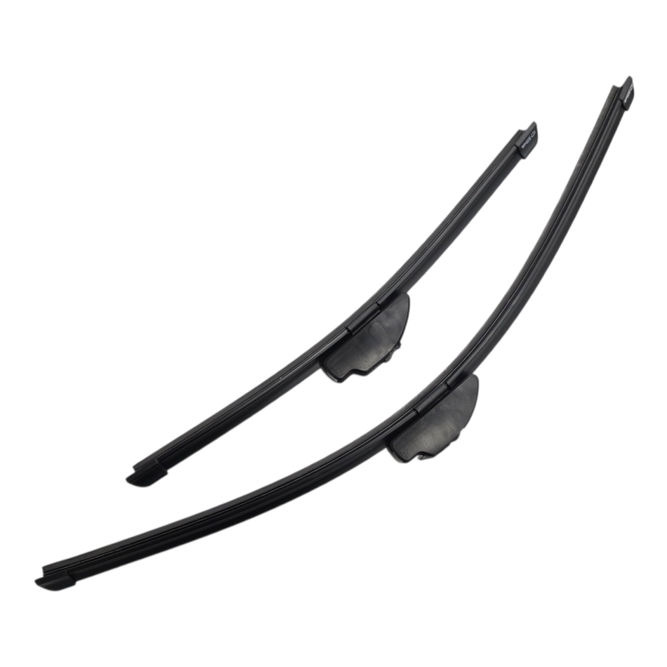 Silbak Muson Pro Flat Wiper Blades 2-Piece Compatible with Infiniti EX35 2008-2013 Driver Side 24 in (600 mm) Passenger Side 17 in (430 mm)