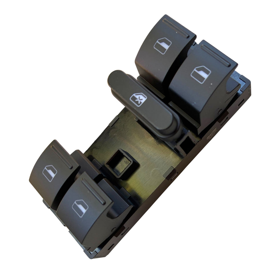 Maxtel Front Left Electric Window Control Switch (Quad), compatible with Volkswagen Passat 2016-2020, Seamless Fit, 10 Pins, Black, 1-Year Manufacturer Warranty