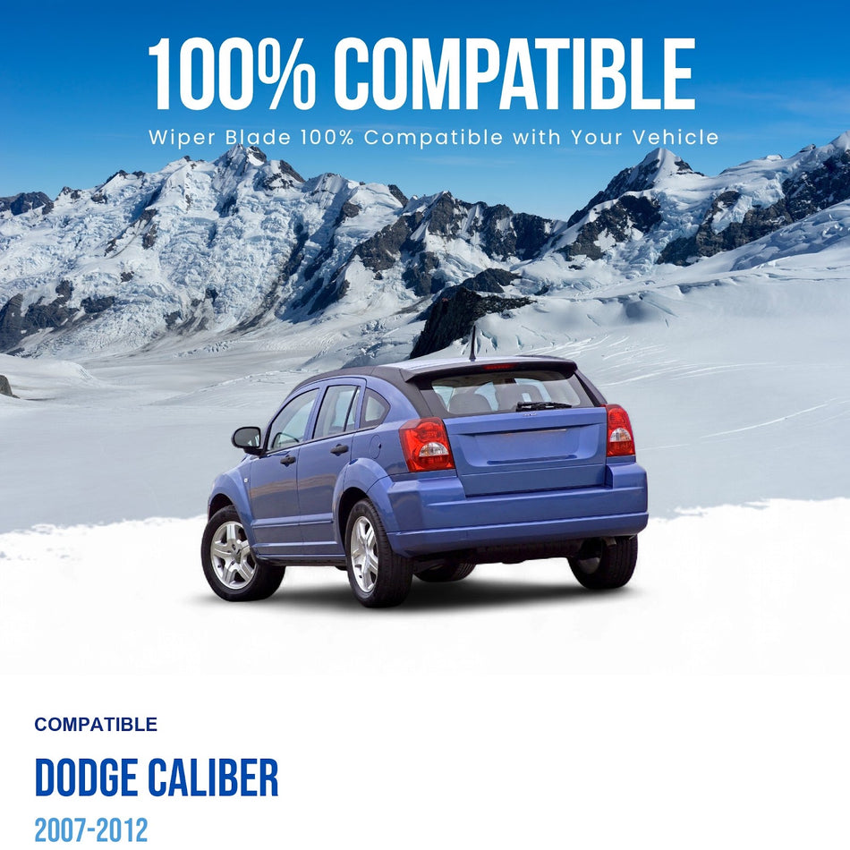 MAXTEL Rear Wiper Blade & Arm, Compatible with Dodge Caliber 2007-2012, 11" (275mm)