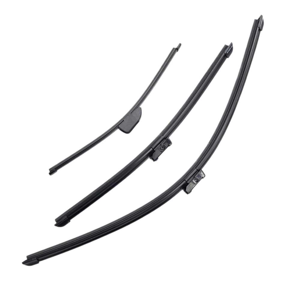 Silbak Front & Rear Wiper Blade Set, Compatible with Alfa Romeo Stelvio 2023-2027, Driver Side 26" (650mm), Passenger Side 18" (450mm), Rear 13" (330mm) (OEM: 6000625962)
