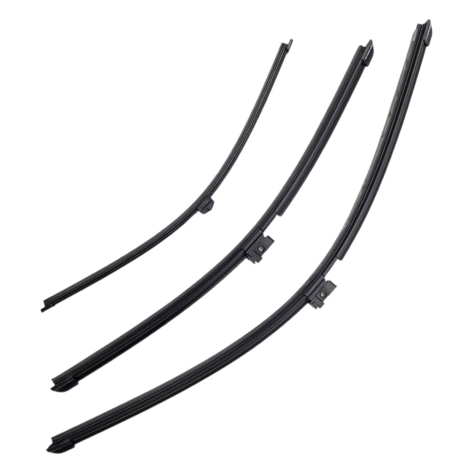 Silbak Front & Rear Wiper Blade Set, Compatible with Bentley Bentayga 2026-2029, Driver Side 25" (635mm), Passenger Side 20" (500mm), Rear 16" (400mm) (OEM: 4N1998002B)