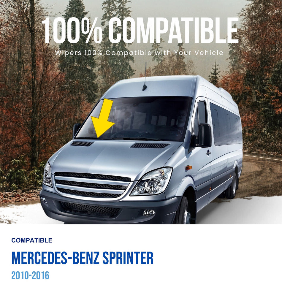 MAXTEL Front Wiper Arm, Compatible with Mercedes-Benz Sprinter 2010-2016