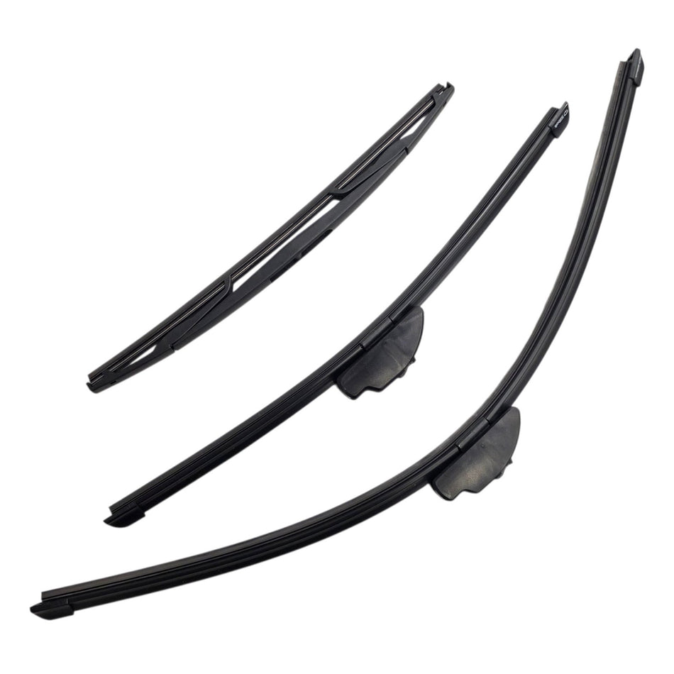 Silbak Front & Rear Wiper Blade Set, Compatible with Subaru Outback 2010-2014, Driver Side 26" (650mm), Passenger Side 18" (450mm), Rear 14" (350mm)