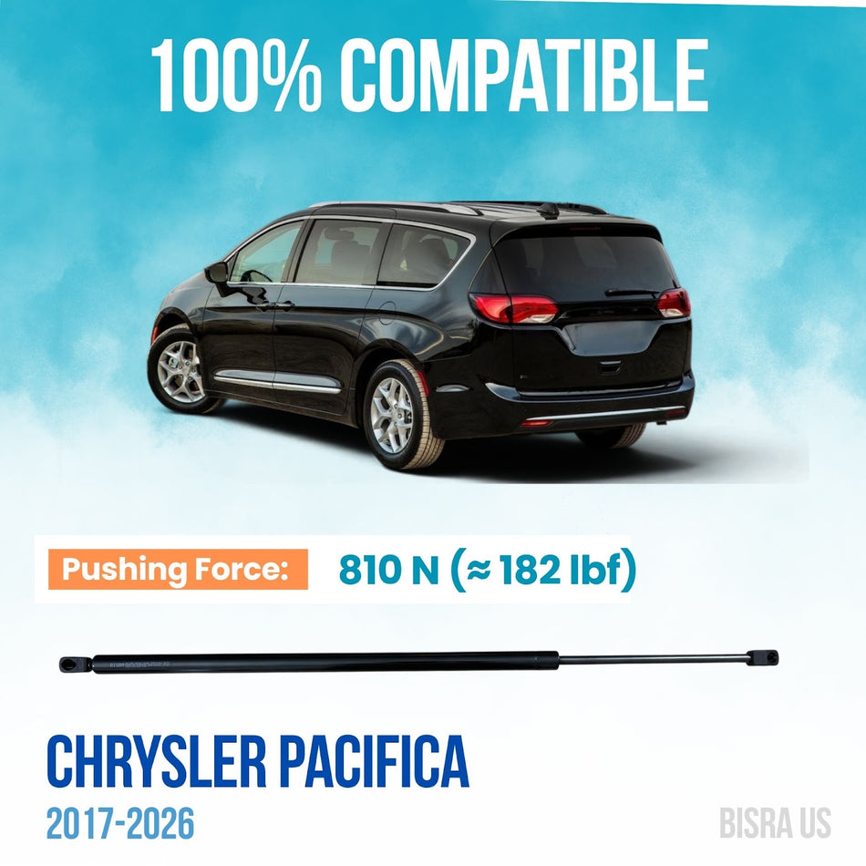 BISRA Trunk Gas Strut, Compatible with Chrysler Pacifica 2017-2026, 810N Lift Support (OEM: 68230342AF)