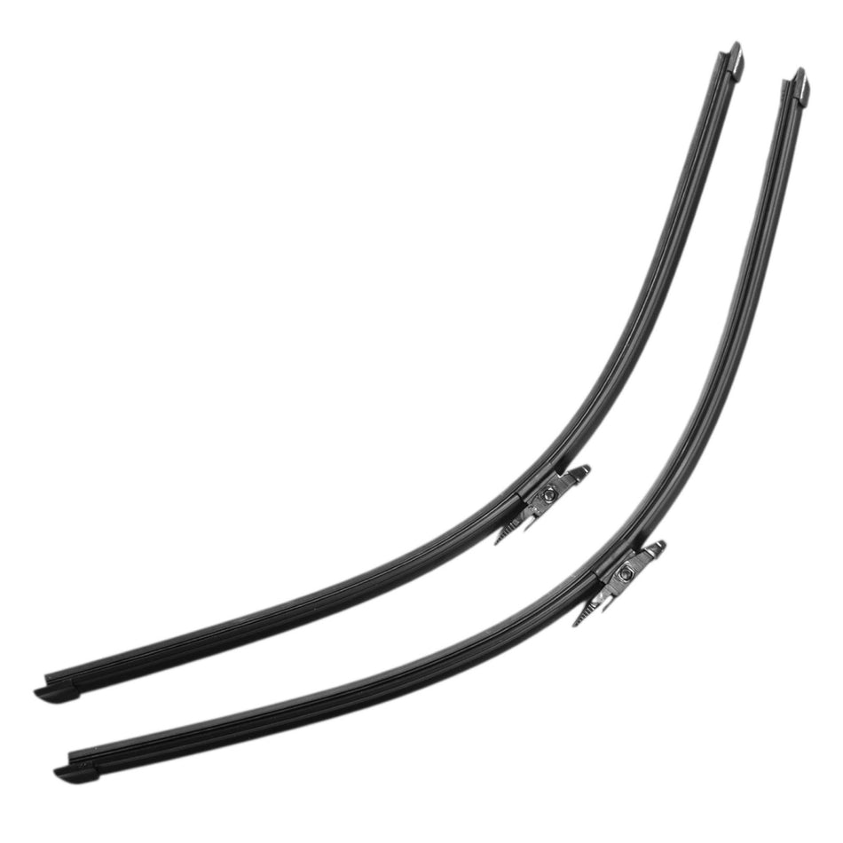 Silbak Wiper Blade compatible with Audi Q7 2007-2010, Front Set of Two, Driver Side 26 in (650 mm), Passenger Side 26 in (650 mm), Muson Pro Flat Wiper Blades 4L1998002