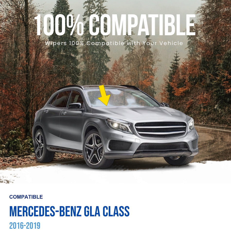 MAXTEL Front Wiper Arm, Compatible with Mercedes-Benz GLA Class 2016-2019