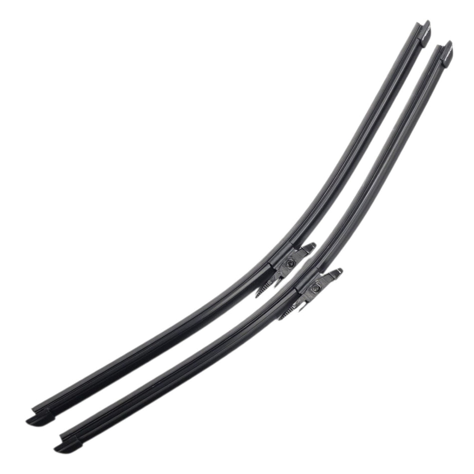 Silbak MUSON PRO Front Flat Wiper Blade 2-Piece Set compatible with Mercedes-Benz SLK 2005-2011, Driver Side 22 in (550 mm) Passenger Side 22 in (550 mm) A1718202500