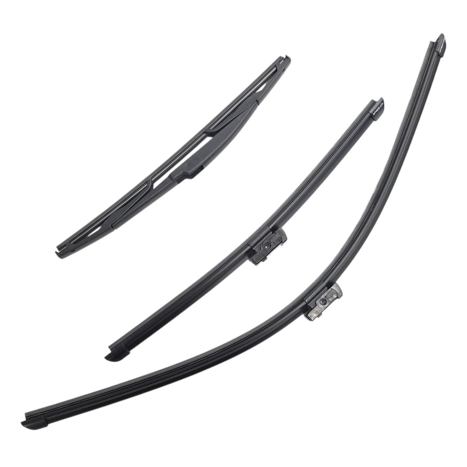 Silbak Front & Rear Wiper Blade Set, Compatible with Toyota C-HR CHR 2018-2022, Driver Side 26" (650mm), Passenger Side 16" (400mm), Rear 14" (350mm) (OEM: 8521278020)