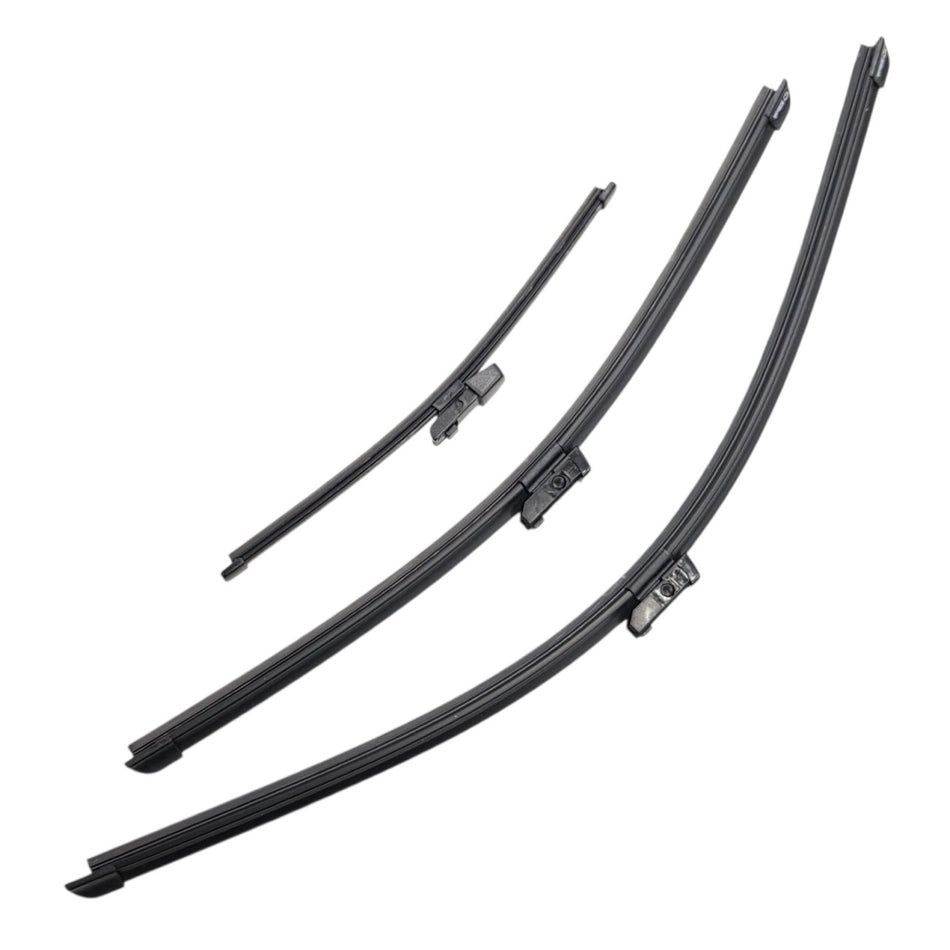 Silbak Front & Rear Wiper Blade Set, Compatible with VW Volkswagen Atlas 2024-2026, Driver Side 26" (650mm), Passenger Side 21" (530mm), Rear 12" (300mm) (OEM: 3CN998002)