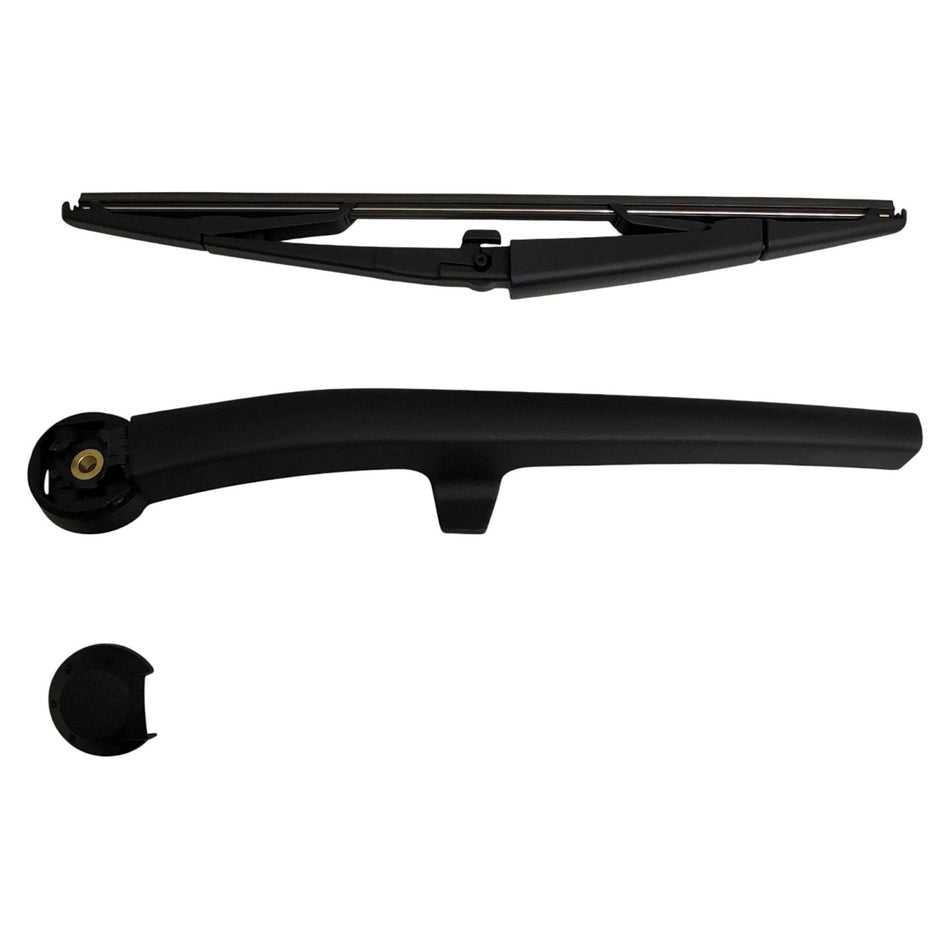 MAXTEL Rear Wiper Blade & Arm Set Compatible with Jeep Commander XK XH 2005-2010, 13.78 in (350 mm) Black, Quick-Clip Adaptor, 1-Year Manufacturer Warranty
