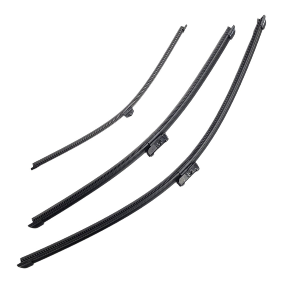 Silbak Front & Rear Wiper Blade Set, Compatible with Audi Q5 2021-2024, Driver Side 25" (635mm), Passenger Side 20" (500mm), Rear 15" (380mm) (OEM: 80B998002)