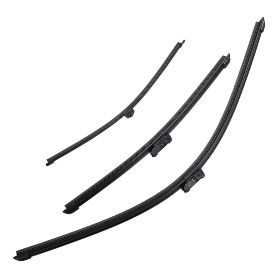 Silbak Front & Rear Wiper Blade Set, Compatible with BMW X1 F48 2016-2022, Driver Side 26" (650mm), Passenger Side 16" (400mm), Rear 13" (330mm) (OEM: 61615A27D68)